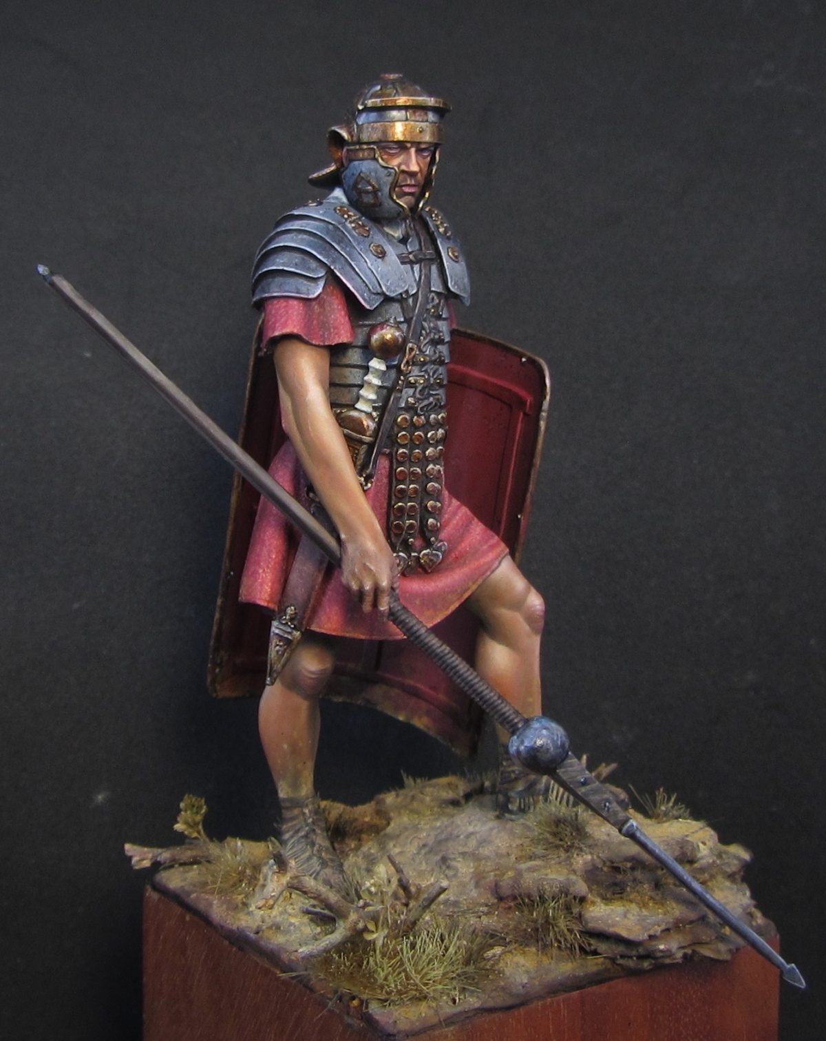 75-018pegaso Roman Legionary in Lorica segmentata, 1st Century ad Pegaso models, 75мм