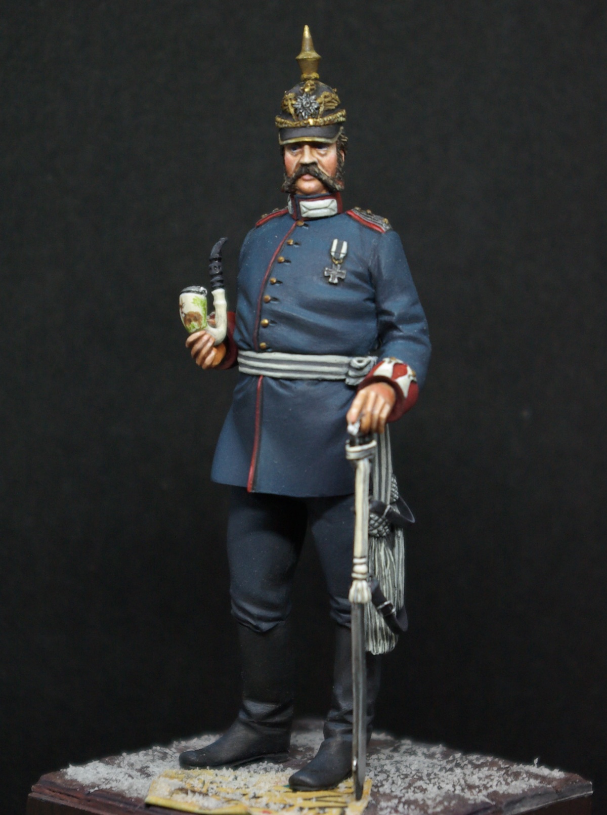 Prussian Officer 1871 By Mark Martkos Putty Paint