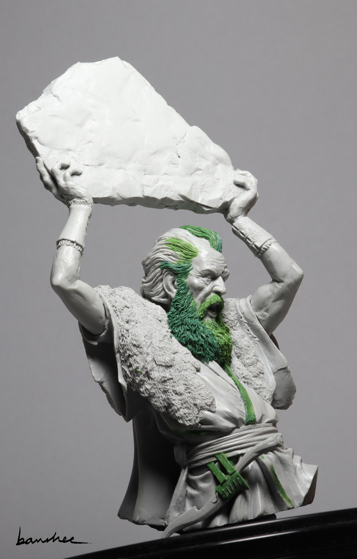 Moses Sculpture By Alfonso Giraldes Banshee Putty Paint