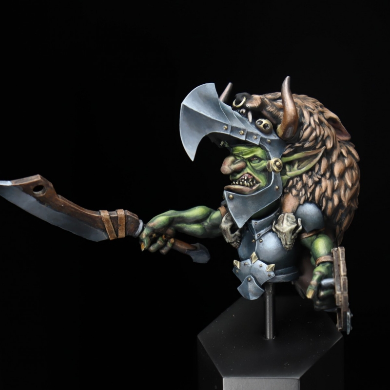 Krazgar the angry goblin bust