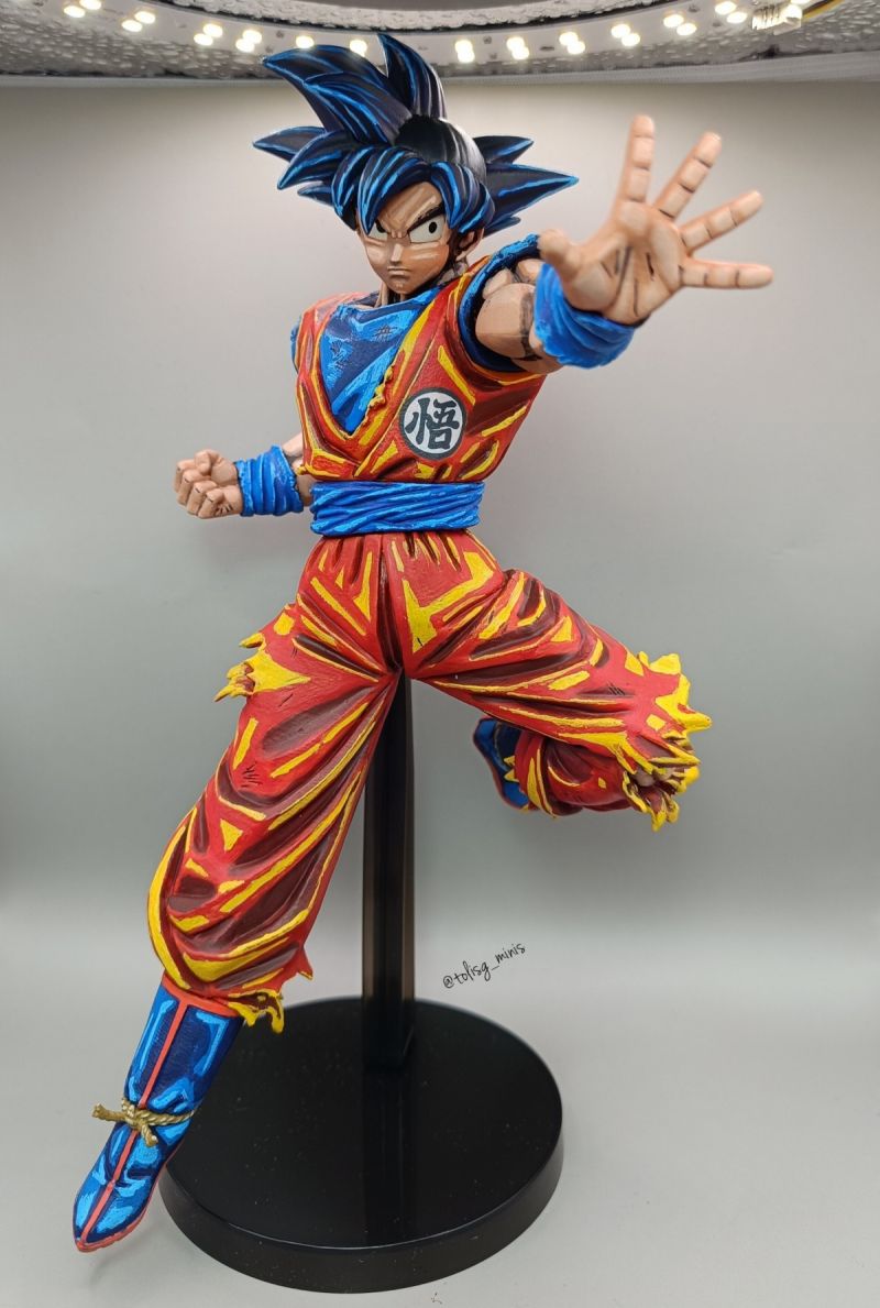 Son Goku repainted  2 dimentional mangastyle