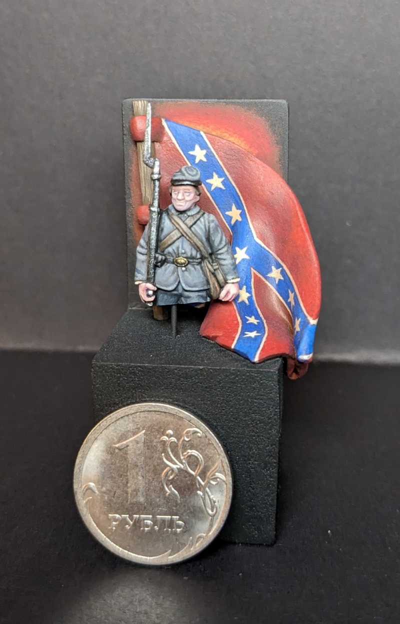 Confederate bust 32mm