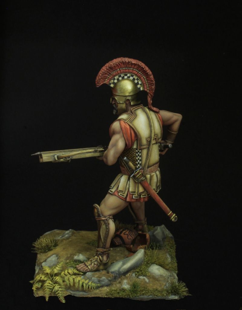 Hoplite with gastraphetes.