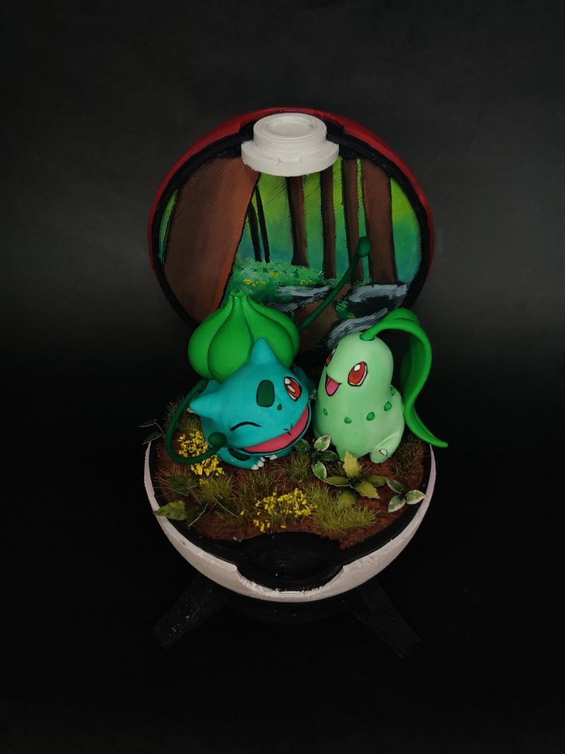 Collection of Pokeball terrarium