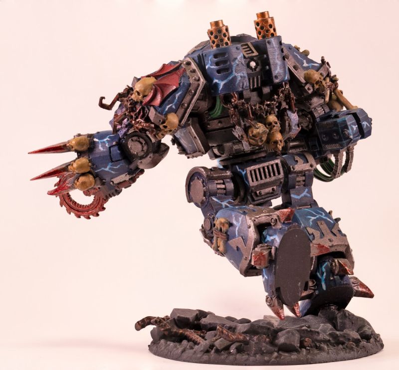 “Ossarion” Night Lords Contemptor Dreadnought, Warhammer universe