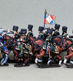 Chasseurs a cheval of the Imperial Guard in campaign dress