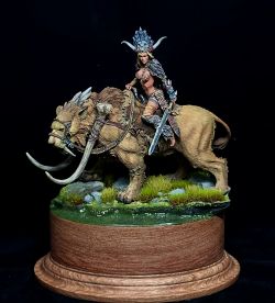 Tiger-riding warrior