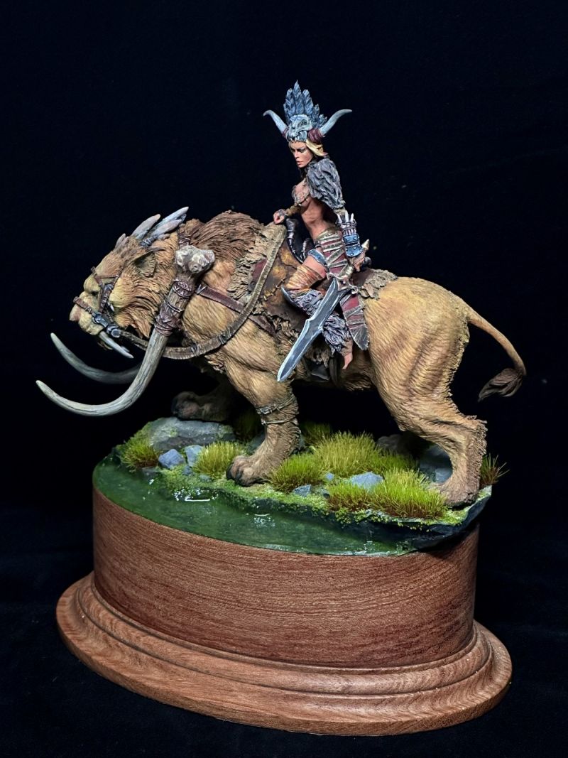 Tiger-riding warrior