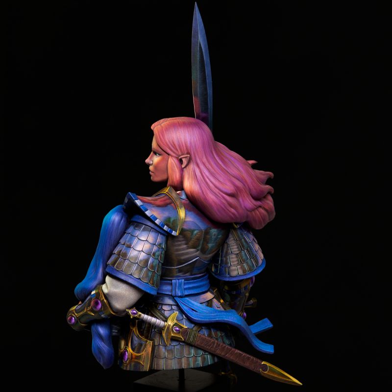 Swordmaster of Hoeth Bust - Sculpted by Alejandro Munoz