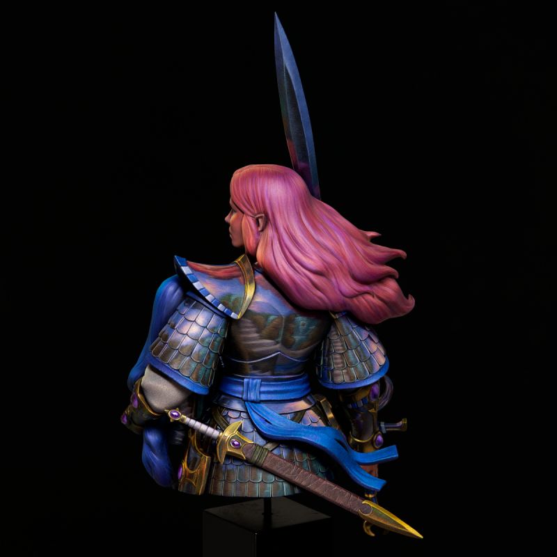 Swordmaster of Hoeth Bust - Sculpted by Alejandro Munoz