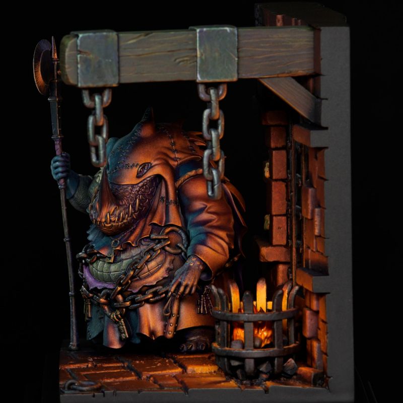 Dungeon Keeper Box Art - Original Art by Justin Gerard Sculpted by Alejandro Munoz