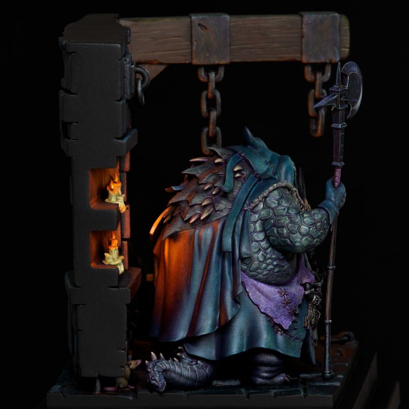 Dungeon Keeper Box Art - Original Art by Justin Gerard Sculpted by Alejandro Munoz