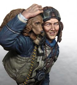 Life miniatures The pilot and the puppy