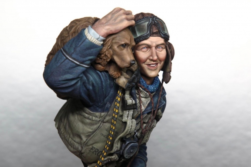 Life miniatures The pilot and the puppy