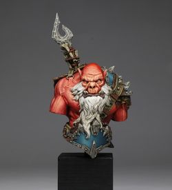 Red Orc Bust