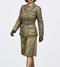 Princess Elizabeth, 2nd Subaltern in ATS, 1945 (1/16 scale)