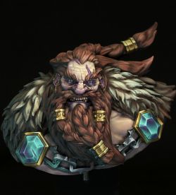 Dwarf Academic Bust - by Hera Models