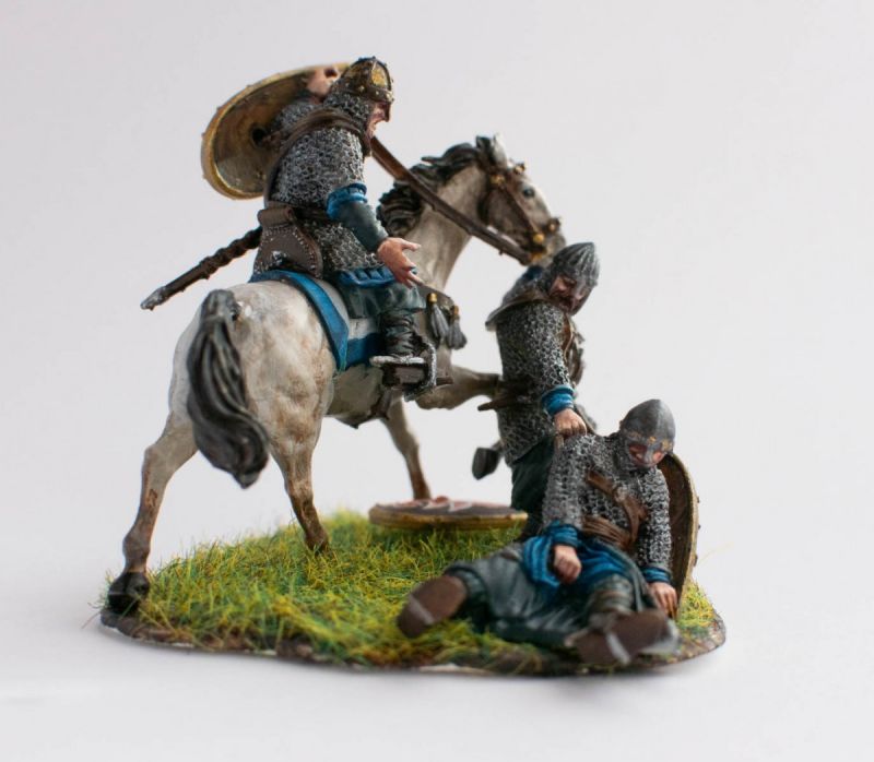 Rescue scene - Norman cavalry soldiers