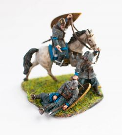 Rescue scene - Norman cavalry soldiers