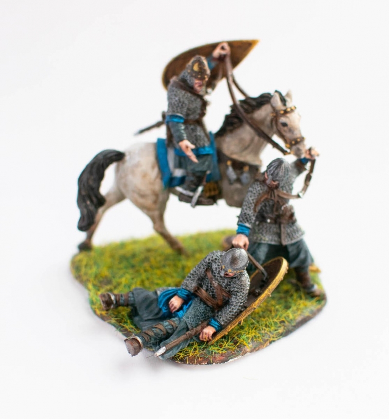 Rescue scene - Norman cavalry soldiers