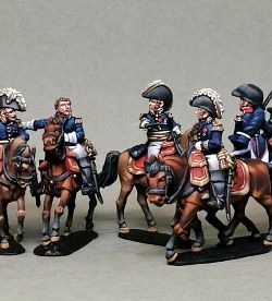 Staff officers, brigadier and divisional generals, marshals of the French Empire. (Perry miniatures)