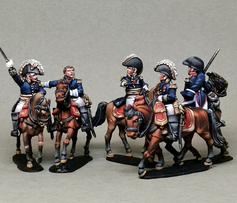 Staff officers, brigadier and divisional generals, marshals of the French Empire. (Perry miniatures)