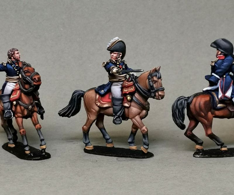 Staff officers, brigadier and divisional generals, marshals of the French Empire. (Perry miniatures)