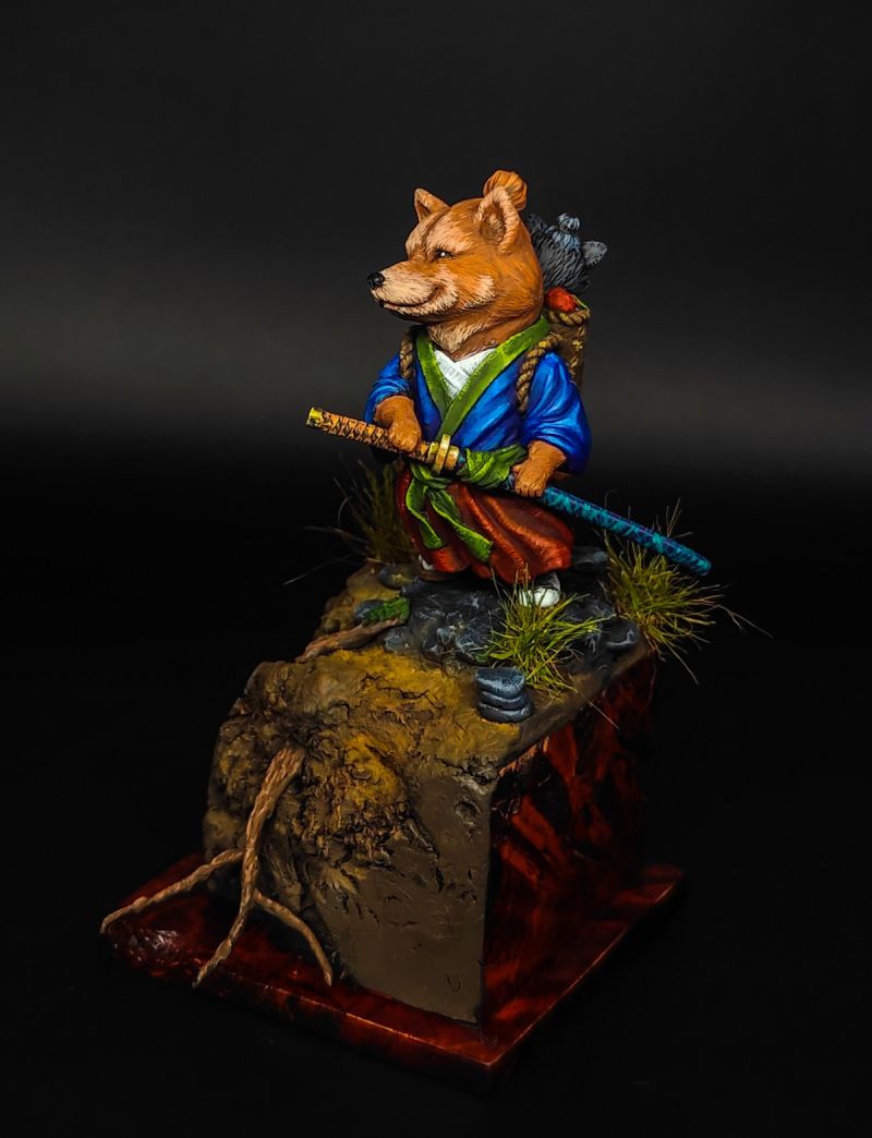 Vanamoto Musashi | Shiba Inu Samurai Figure