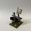 standard bearer on horseback