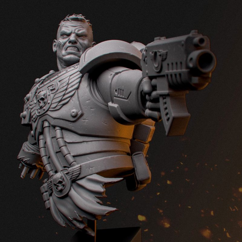 Warhammer Space Marine Bust