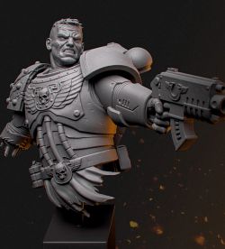 Warhammer Space Marine Bust