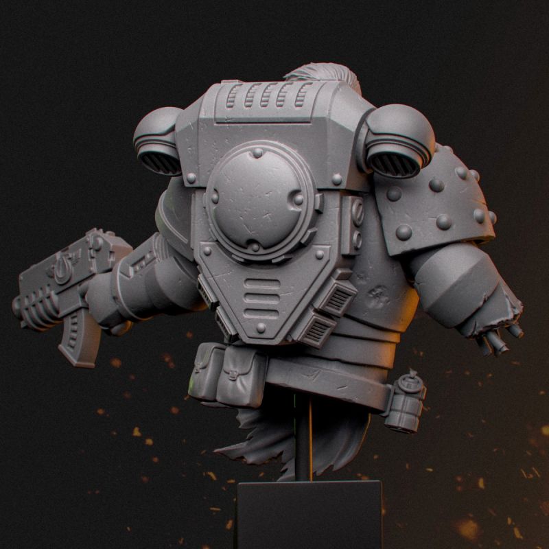 Warhammer Space Marine Bust