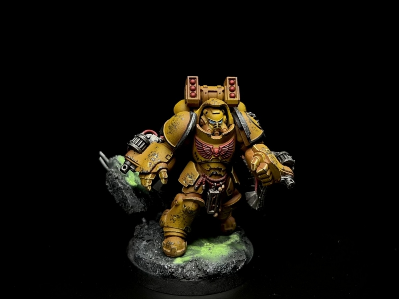 Imperial Fists in chaos ruins