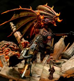 Dark Angel Primarch Lion El’Jonson VS World Eaters Daemon Primarch Angron