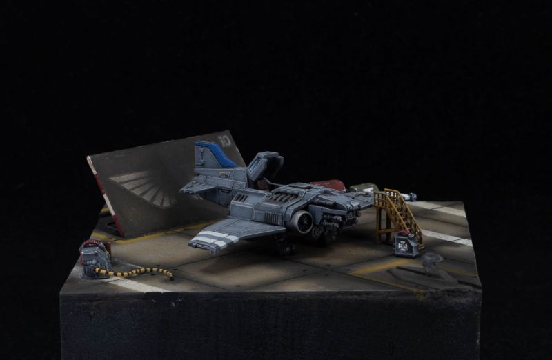 Epic Scale Thunderbolt Hanger Mini Diorama