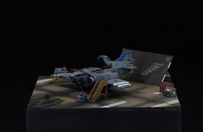 Epic Scale Thunderbolt Hanger Mini Diorama