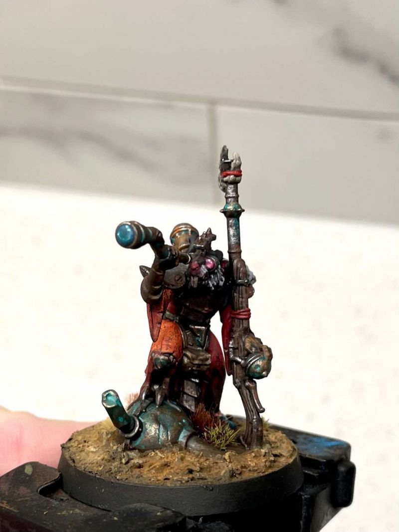 Warlock Engineer from Games Workshop’s Skaven line for Age of Sigmar