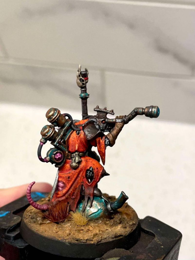 Warlock Engineer from Games Workshop’s Skaven line for Age of Sigmar