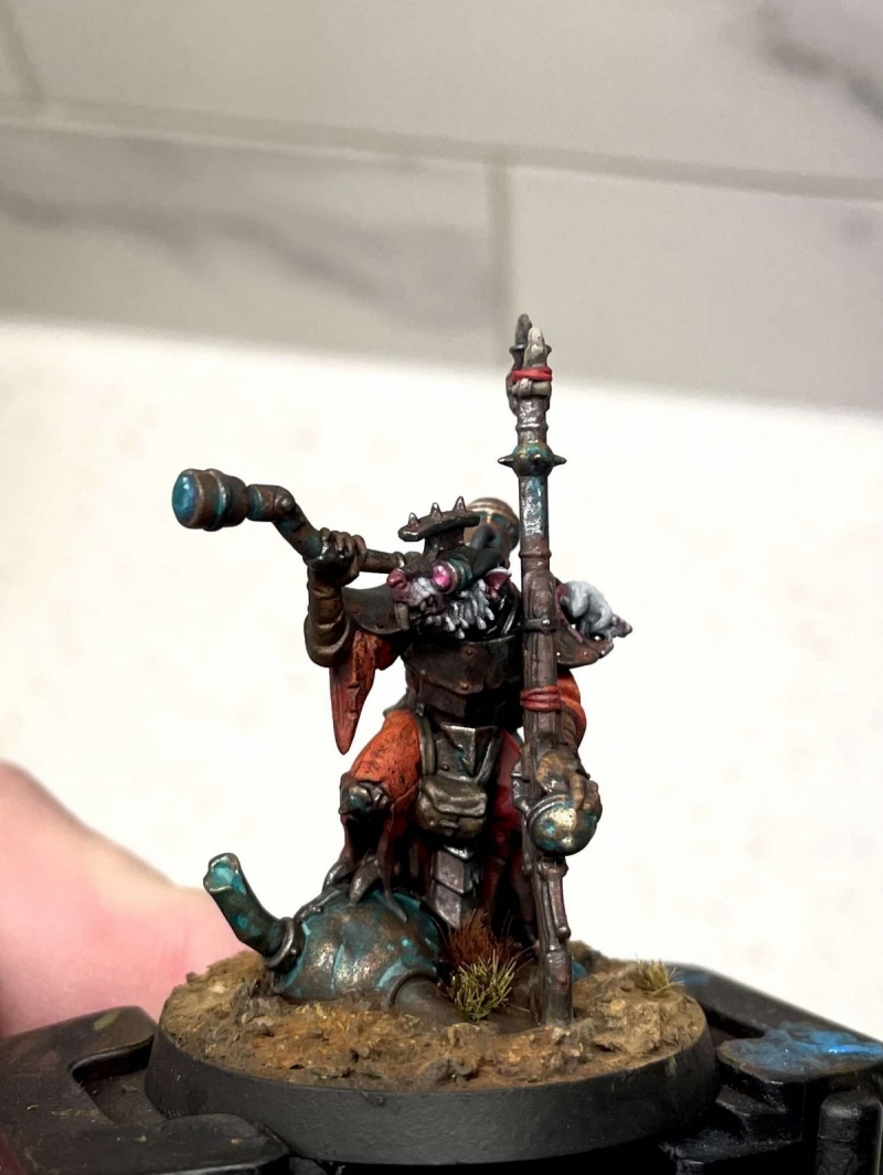 Warlock Engineer from Games Workshop’s Skaven line for Age of Sigmar