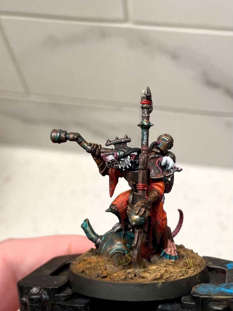 Warlock Engineer from Games Workshop’s Skaven line for Age of Sigmar