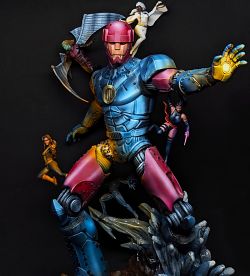 X-Men diorama (Sentinel MK, Iceman, Storm, Shadowcat, Psylock and Archangel)