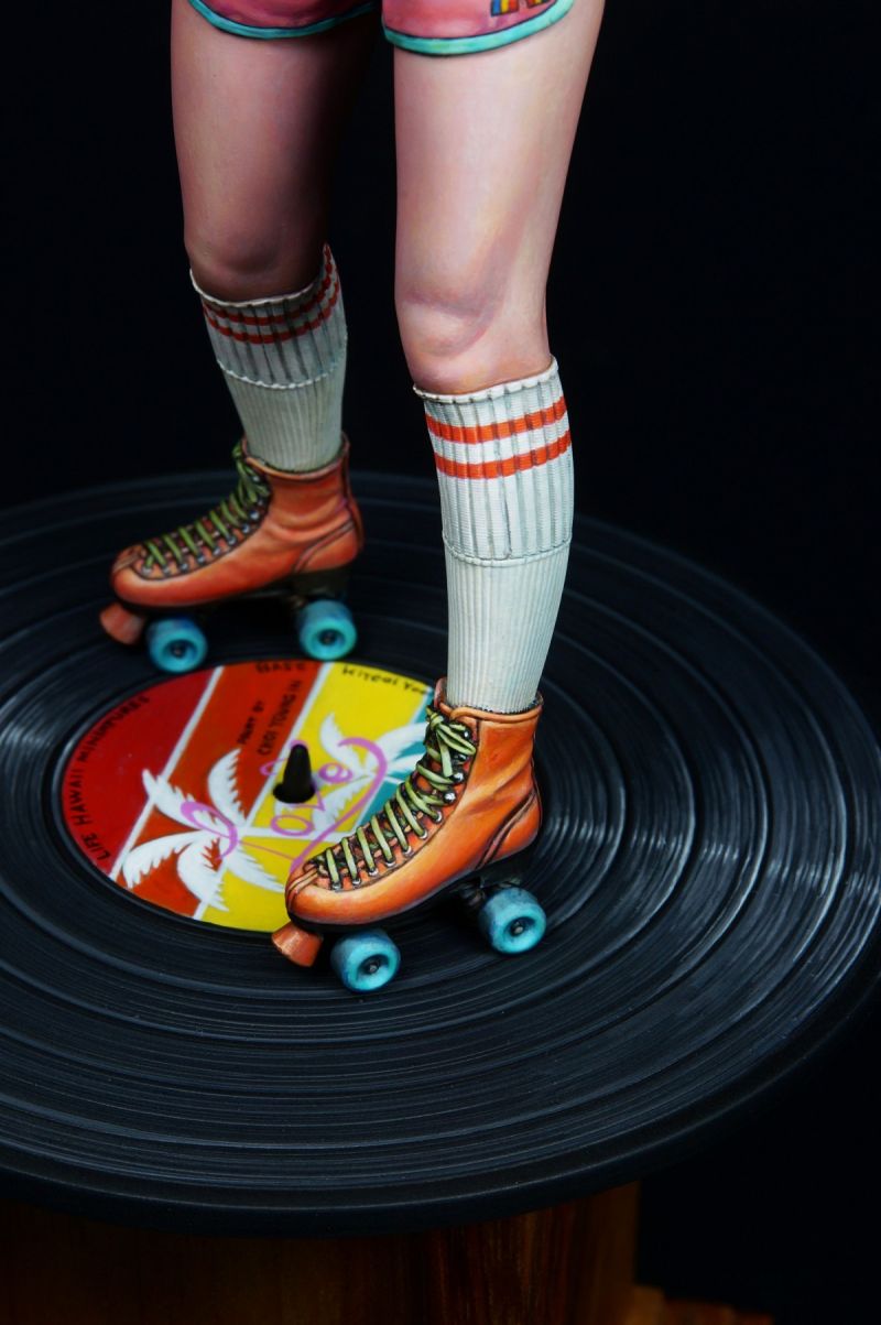 1980s Roller Skating Girl