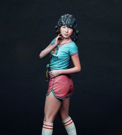 1980s Roller Skating Girl