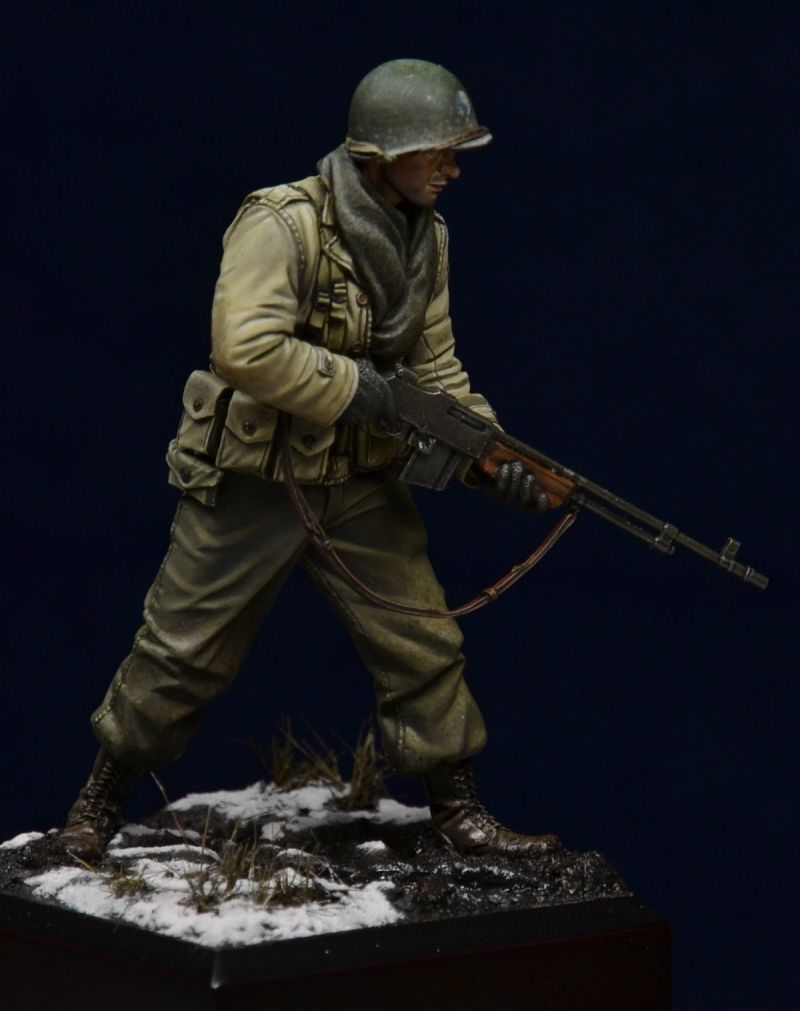 Treading carefully -  US GI in WW2 Germany