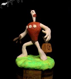 The Neverhood - Klaymen - Scale 90mm (2016) - Sculpted by me